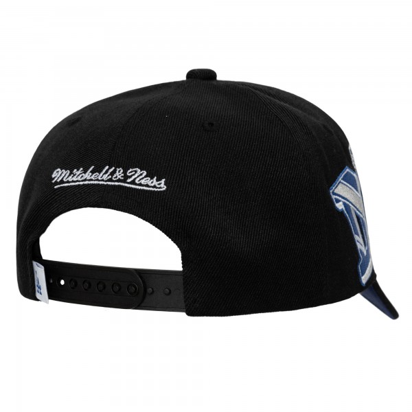 Los Angeles Dodgers Mitchell & Ness Black Hyper Type Pro Crown Snapback Hat