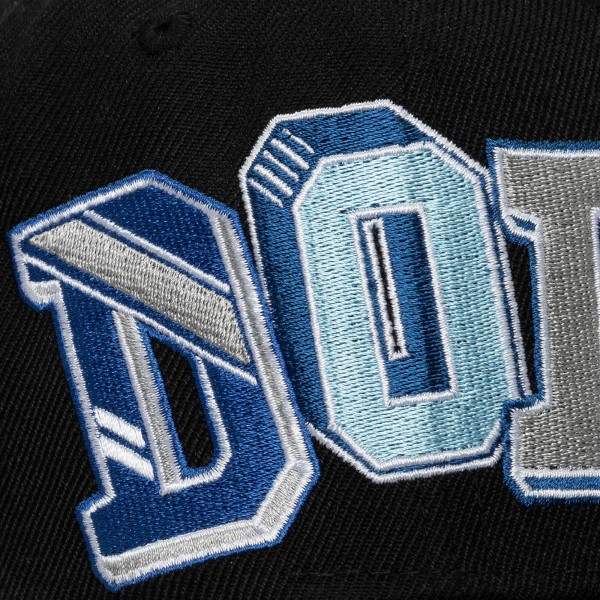 Los Angeles Dodgers Mitchell & Ness Black Hyper Type Pro Crown Snapback Hat