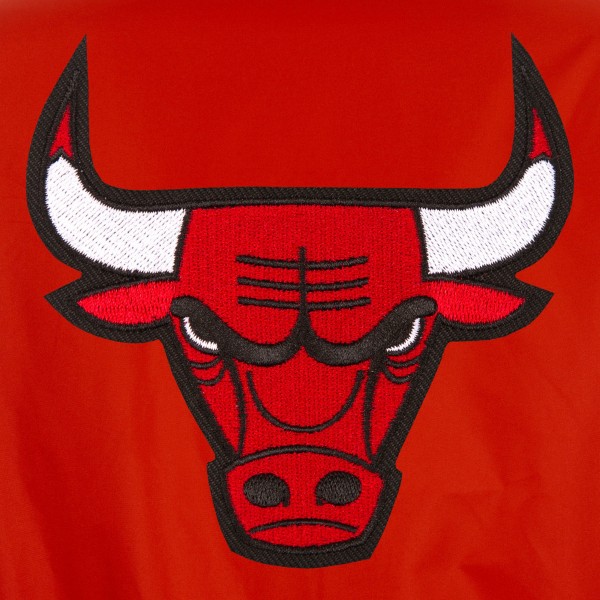 Chicago Bulls JH Design Red Reversible Varsity Full-Snap Jacket