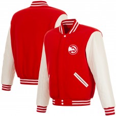 Бомбер Atlanta Hawks JH Design Reversible Varsity - Red
