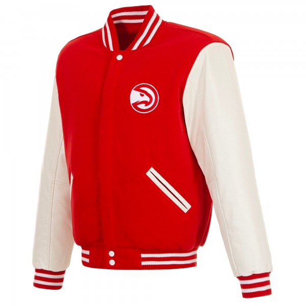 Бомбер Atlanta Hawks JH Design Reversible Varsity - Red