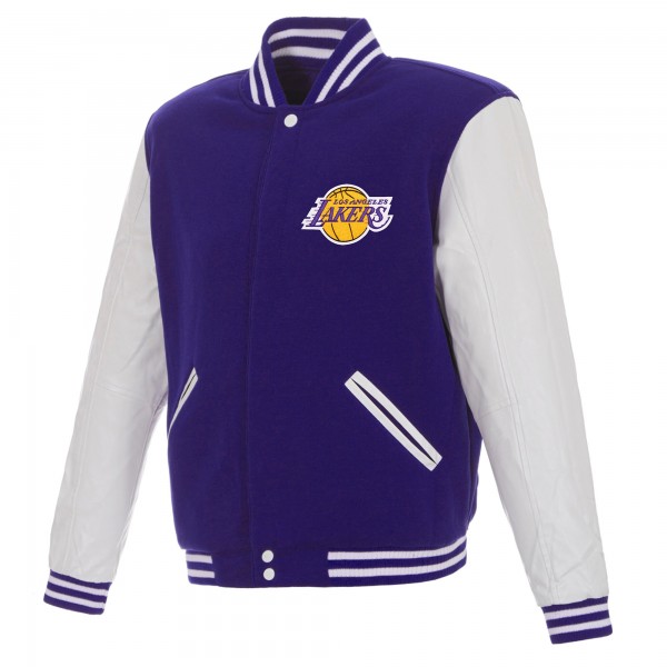 Бомбер Los Angeles Lakers JH Design Reversible Varsity - Purple