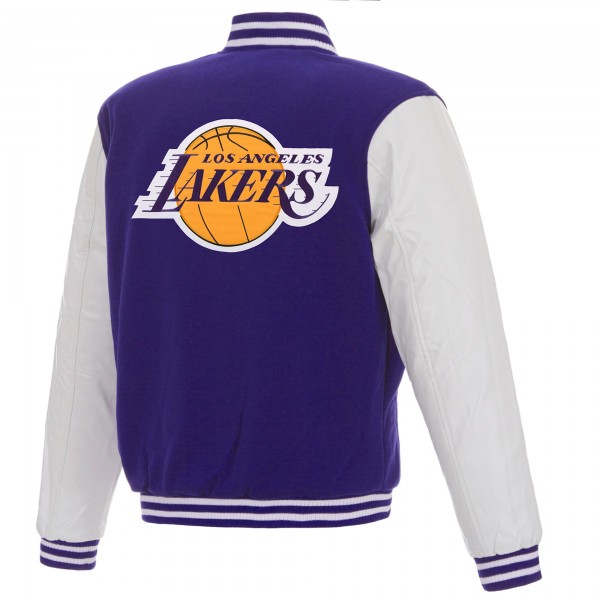 Бомбер Los Angeles Lakers JH Design Reversible Varsity - Purple