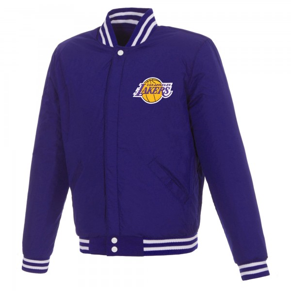 Бомбер Los Angeles Lakers JH Design Reversible Varsity - Purple
