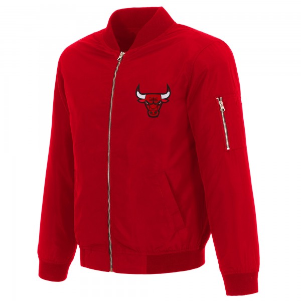 Кофта на молнии Chicago Bulls JH Design Nylon Bomber - Red
