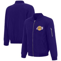 Кофта на молнии Los Angeles Lakers JH Design Nylon Bomber - Purple