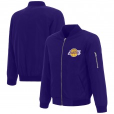 Кофта на молнии Los Angeles Lakers JH Design Nylon Bomber - Purple