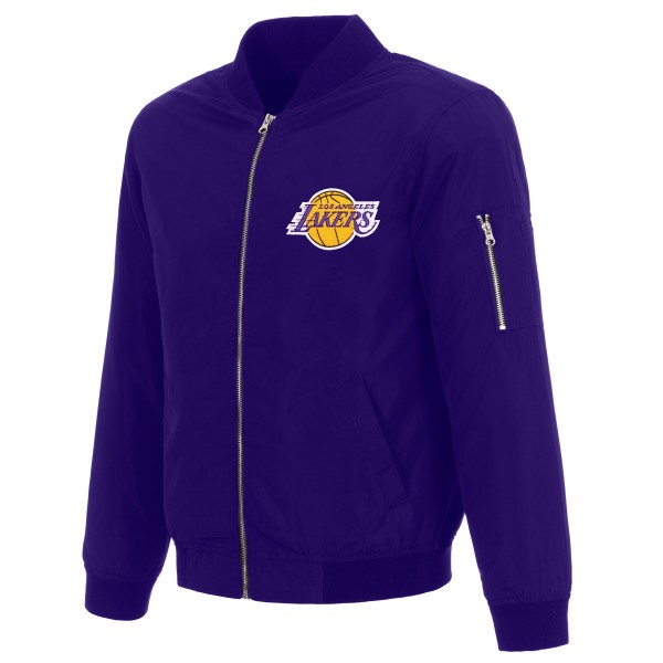 Кофта на молнии Los Angeles Lakers JH Design Nylon Bomber - Purple