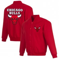 Куртка на кнопках Chicago Bulls JH Design Red Poly-Twill