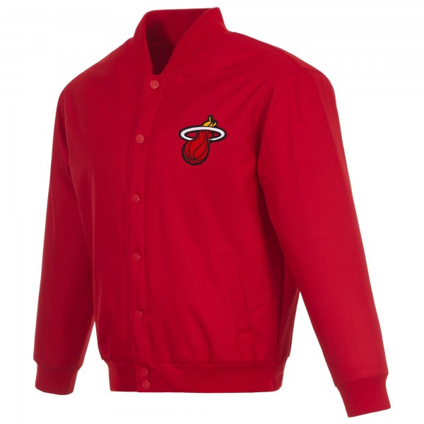 Куртка на кнопках Miami Heat JH Design Red Poly-Twill