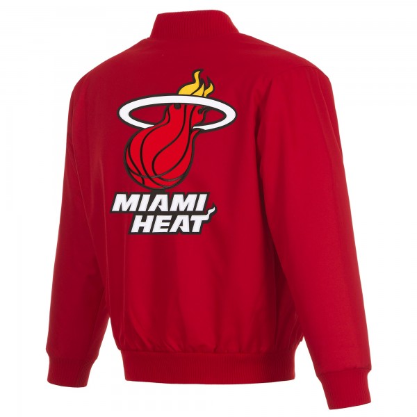 Куртка на кнопках Miami Heat JH Design Red Poly-Twill