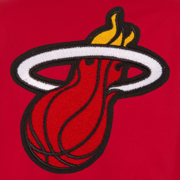 Куртка на кнопках Miami Heat JH Design Red Poly-Twill