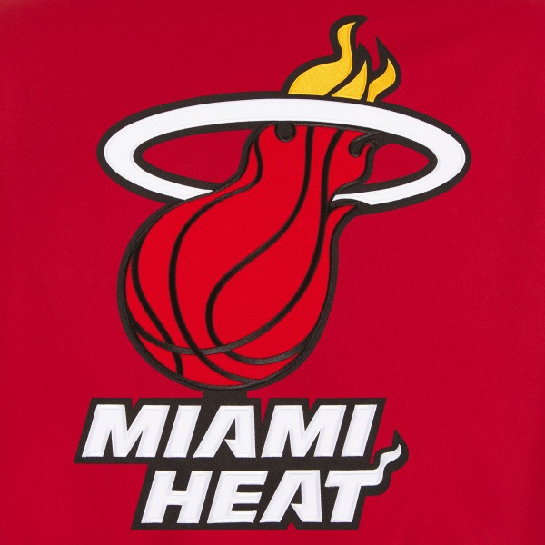 Куртка на кнопках Miami Heat JH Design Red Poly-Twill
