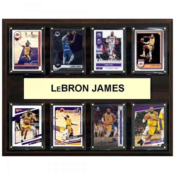 Los Angeles Lakers LeBron James 12 x 15 Trading Card Plaque