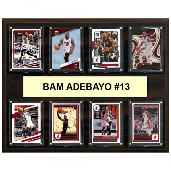 Miami Heat Bam Adebayo 12 x 15 Trading Card Plaque