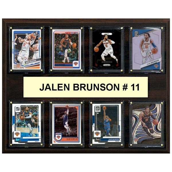 New York Knicks Jalen Brunson 12 x 15 Trading Card Plaque