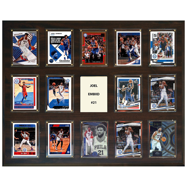 Philadelphia 76ers Joel Embiid 16 x 20 Plaque