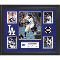 Mookie Betts Los Angeles Dodgers Fanatics Authentic Framed 5-Photo Collage with a Piece of Game-Used Ball