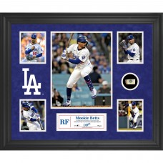 Mookie Betts Los Angeles Dodgers Fanatics Authentic Framed 5-Photo Collage with a Piece of Game-Used Ball