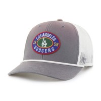 Бейсболка Los Angeles Dodgers 47 Gray/White Tide Sweep Rope Trucker