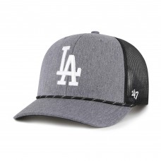Бейсболка Los Angeles Dodgers 47 Charcoal Carbon Rope Trucker