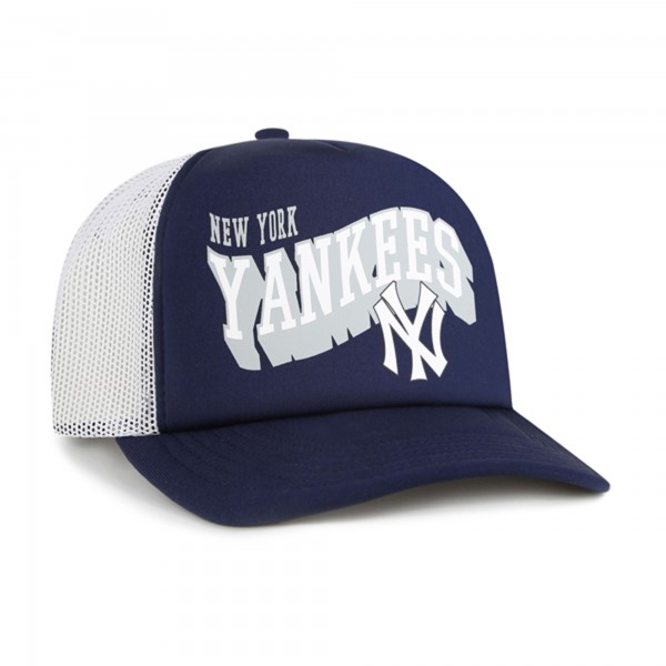 New York Yankees 47 Navy Meander Foam Trucker Snapback Hat