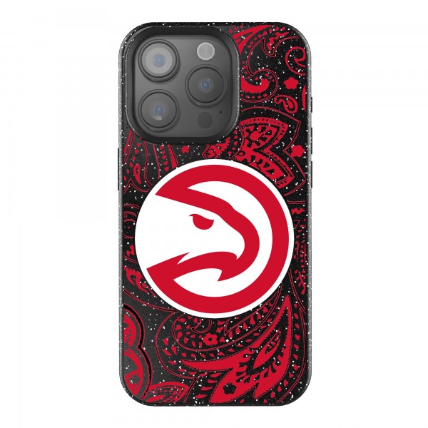 Atlanta Hawks Keyscaper Paisley Bling iPhone Case