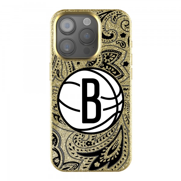 Brooklyn Nets Keyscaper Paisley Bling iPhone Case