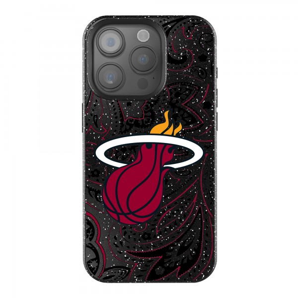 Miami Heat Keyscaper Paisley Bling iPhone Case