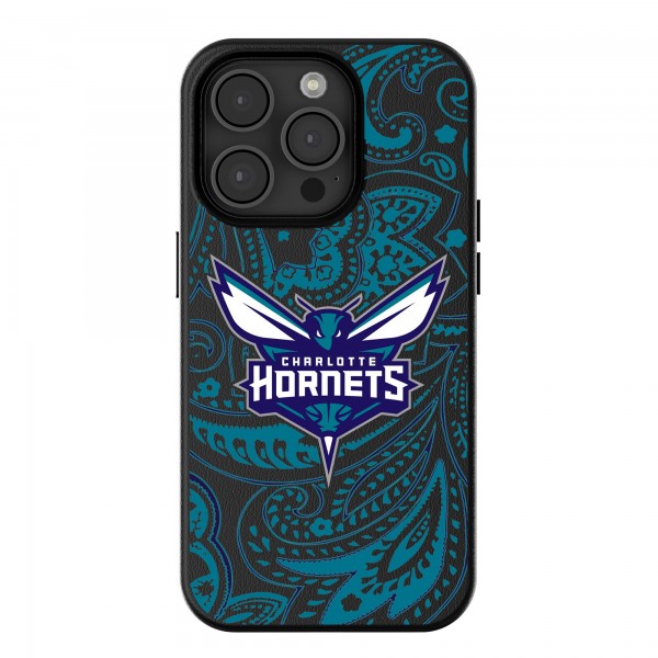 Charlotte Hornets Keyscaper Paisley iPhone Magnetic Bump Case