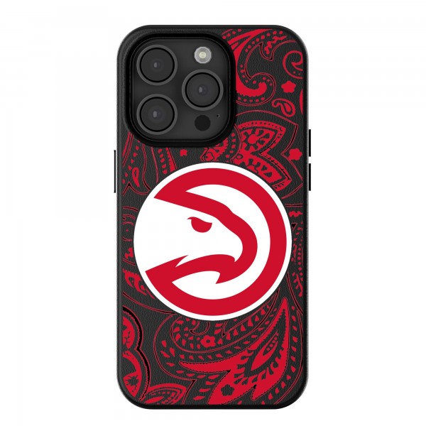 Atlanta Hawks Keyscaper Paisley iPhone Magnetic Bump Case