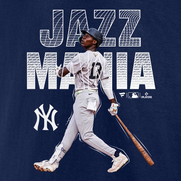 New York Yankees Jazz Chisholm Jr. Navy Jazz Mania T-Shirt