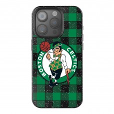 Boston Celtics Keyscaper Plaid Bling iPhone Case