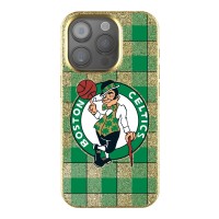 Boston Celtics Keyscaper Plaid Bling iPhone Case