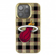 Miami Heat Keyscaper Plaid Bling iPhone Case