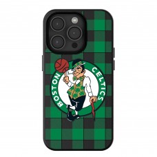 Boston Celtics Keyscaper Plaid Magnetic Bump iPhone Case