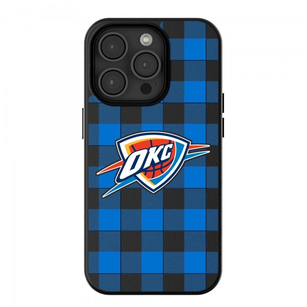 Чехол на телефон Oklahoma City Thunder Keyscaper Plaid Magnetic Bump iPhone