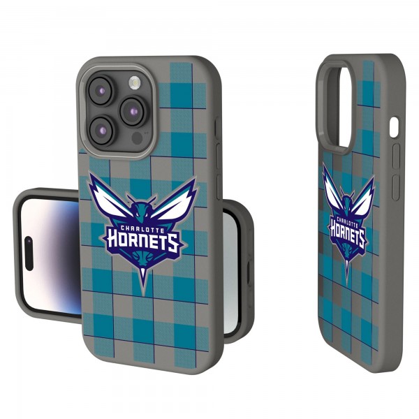 Charlotte Hornets Keyscaper Plaid Soft Touch iPhone Case