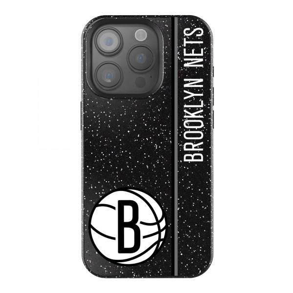 Brooklyn Nets Keyscaper Sidebar Black Bling iPhone Case