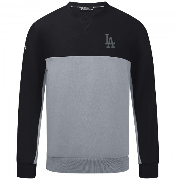 Los Angeles Dodgers Levelwear Black/Gray Legacy Nightfall Pullover Sweatshirt