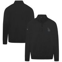 Los Angeles Dodgers Levelwear Black Murray Nightfall Quarter-Zip Top