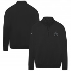 New York Yankees Levelwear Black Murray Nightfall Quarter-Zip Top
