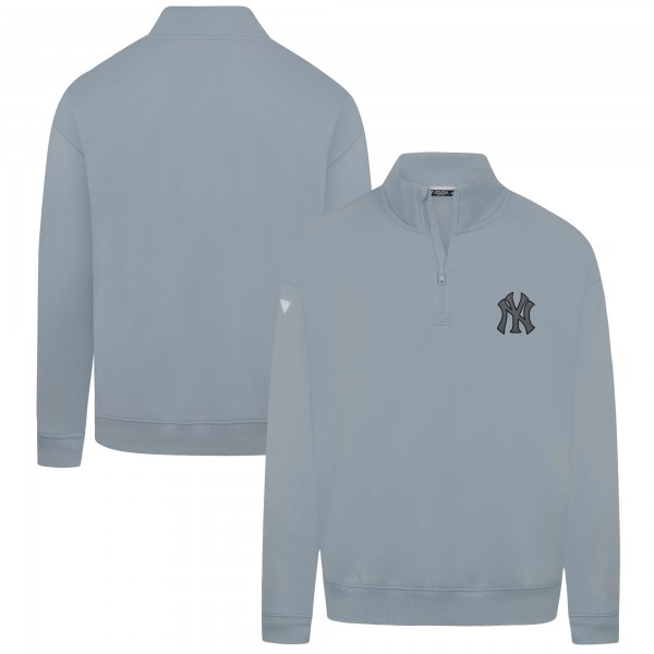 New York Yankees Levelwear Gray Murray Nightfall Quarter-Zip Top