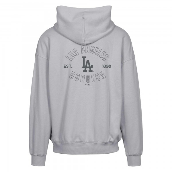 Los Angeles Dodgers Levelwear Gray Uphill Abyssal Full-Zip Hoodie