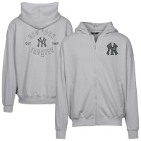 Толстовка на молнии New York Yankees Levelwear Gray Uphill Abyssal