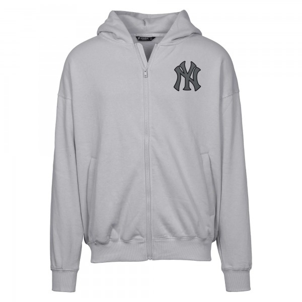 Толстовка на молнии New York Yankees Levelwear Gray Uphill Abyssal
