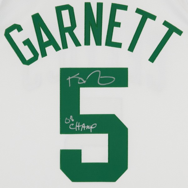 Kevin Garnett Boston Celtics Autographed Fanatics Authentic Mitchell & Ness White 2007-08 Authentic Jersey with 08 Champ Inscription