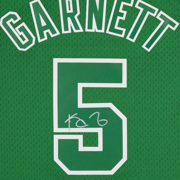 Kevin Garnett Boston Celtics Autographed Fanatics Authentic Mitchell & Ness Kelly Green 2012 Christmas Day Swingman Jersey
