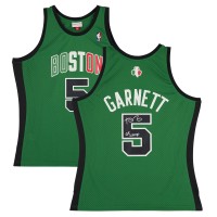 Kevin Garnett Boston Celtics Autographed Fanatics Authentic Mitchell & Ness Kelly Green 2007-08 Italy Swingman Jersey with 08 Champ Inscription