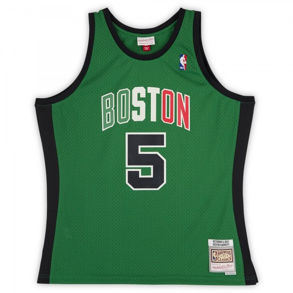 Kevin Garnett Boston Celtics Autographed Fanatics Authentic Mitchell & Ness Kelly Green 2007-08 Italy Swingman Jersey with 08 Champ Inscription